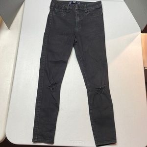 Hollister Black Straight Leg Jeans - size 5